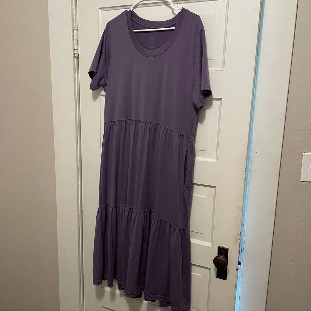 Woolx Lucia Dress XL Montana Grape